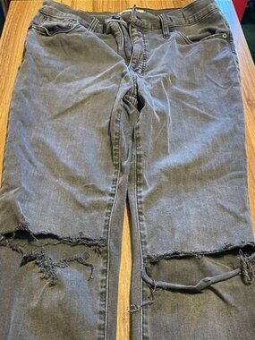 Faded grey/black skinny jeans size 30